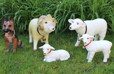 Figura Decorativa Figura Animale Pastore, RAM, Pecore, Due Pecore IN Plastica