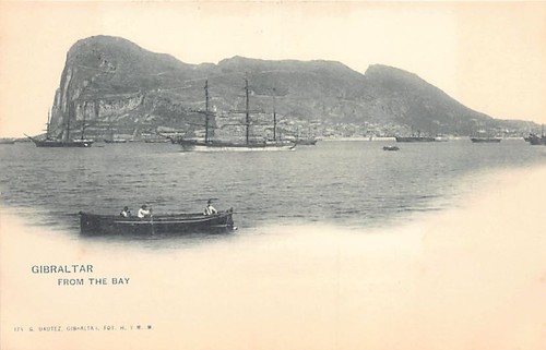 GIBRALTAR - Aus der Bucht - Publ. G. Dautez 175 - Bild 1 von 2