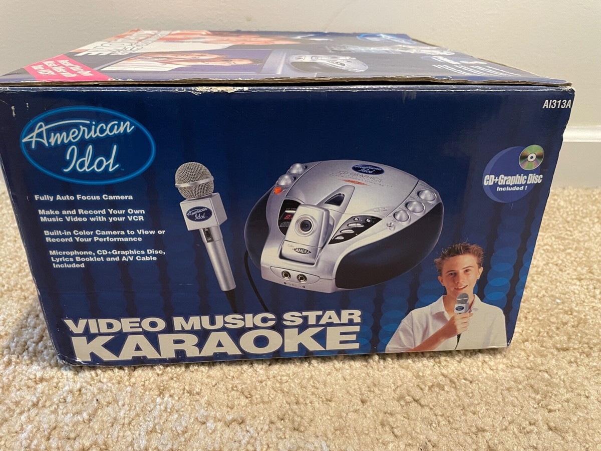 Système Karaoké CDG American Idol – Micro Intégré Et Appareil Photo Pour Soirées à La Maison (testé, Comme Neuf)