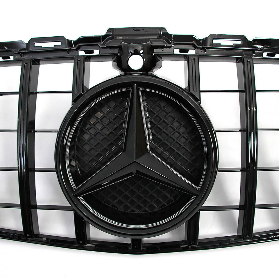 Front Grill W/LED Emblem For Mercedes Benz W205 2015-2018 C350 C250 C300 Grille Foto 4 de 4