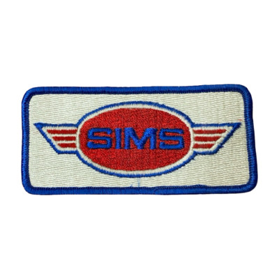 NOS 1970s ORIGINAL SIMS SKATEBOARD PATCH 4.25