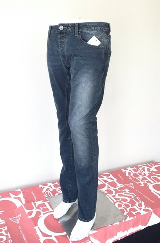 GUESS Men’s Dylan Slim Fit Stretch Jeans - Dark Blue / 32 - Picture 2 of 12