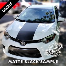 Toyota Corolla Le Pre-cut Center Hood Stripes Decals Vinyl 2014 To 2017 45