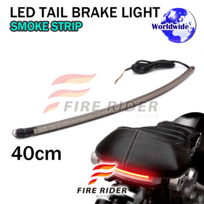 16'' 120pcs LED Smoke Strips Rear Brake Tail Red Light For Yamaha Motorcycles
