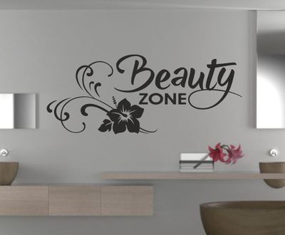 Wandtattoo Wandaufkleber Aufkleber Bad WC Tattoo Wellness Relax Beauty Zone 16