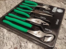 Matco Tools 4 PIECE UNIVERSAL PLIERS / Needle Nose / Cutter SET - GREEN
