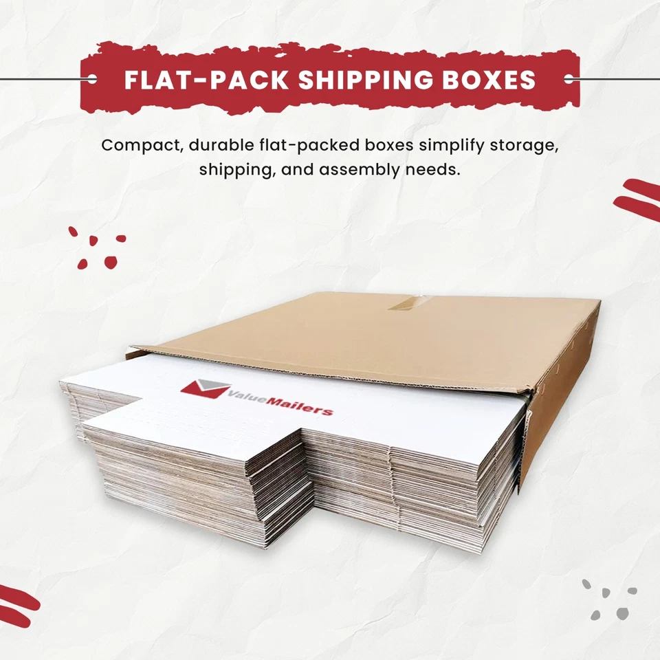 Vinyl Record Mailers White Holds 1 - 4 Records 12" LP Cardboard 50 100 to 1000 - Image 4 of 4