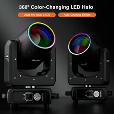 UKING 350W LED 48Prism Beam Gobo Moving Head Lighting Stage Light For Disco