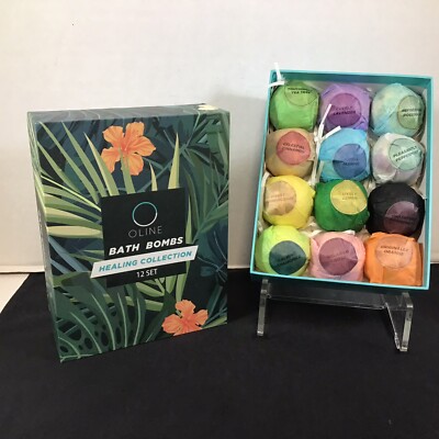 Oline Naturals Bath Bombs Healing Collection Individually Wrapped Expired 2021