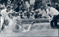 1991 Chicago Cubs Jose Vizcaino vs Cincinnati Reds Mariano Duncan Press Photo
