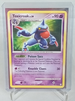 たくと Toxicroak Hp 90 Rare #36 Pokémon Card 2007 | eBay