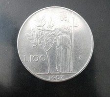 Italia moneta Repubblica del 1957 100 lire 