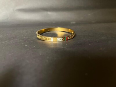 Gucci Bracelet, stainless steel bracelet , 7 inch wrist gold Color for women