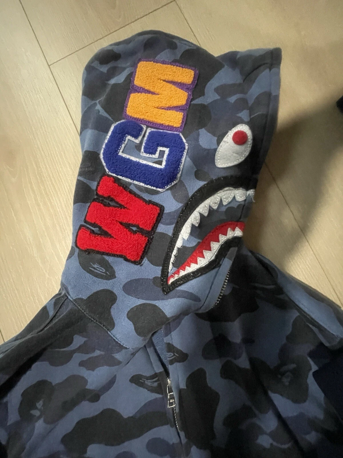 A BATHING APE (BAPE) scimmia da bagno full zip taglia XXL