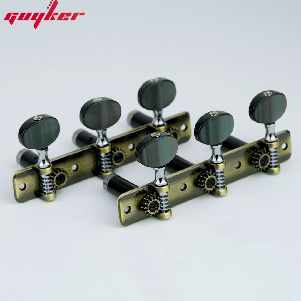 1 Set Acoustic Classical Guitar Tuning Keys Steel Pegs Machine