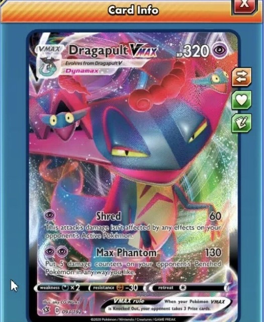 Dragapult VMax 93/192 - Pokemon TCG Online - PTCGO (All Languages) | eBay