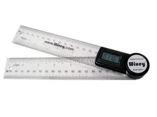 8"/ 200mm Digital Angle Protractor With Clear Plastic Rule Wr
