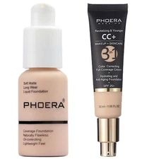 PHOERA Foundation Full CoveragePHOERA CC Cream Color Correcting Anti Aging Hy...