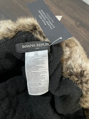 Banana Republic Black Faux Fur Hat Faux Fur Bucket Hat | Banana Republic Factory main image 3