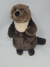 Dakin Oliver Otter Lou Rankin Dark Brown Plush Stuffed Animal Toy Gift 11  H