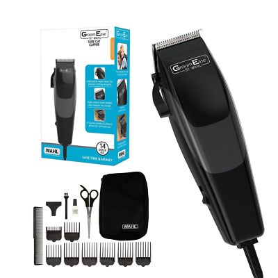 Wahl Sure Cut Haarschneidemaschine 14-teiliges Groom Ease Kit Trimmer für Männer 79449-417