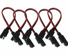 2 Pin Heavy Duty 12" 14 Gauge Power Cord Cable Quick Disconnect Inline 5 Pack