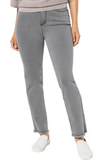 Peace Love World Love Note Straight-Leg Jeans Gray Wash