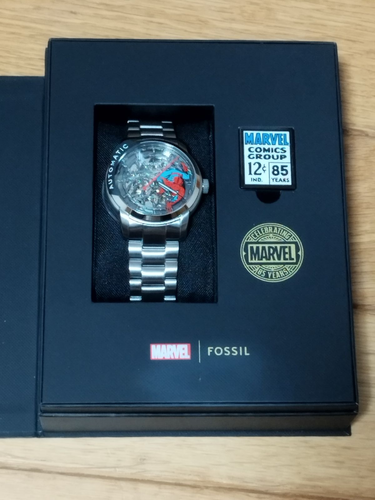 MARVEL x Fossil Limited Edition Automatic Stainless Steel Spider-MAN Watch 2024 - Picture 2 of 11