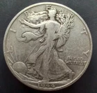 1944 D Walking Liberty Silver Half Dollar in  Very Fine Condition. -#0391