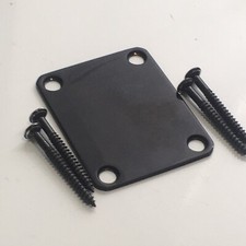 Four Light NOS Relic Neck Plate Chrome Plus 4 Mounting Screws For Fender 4 Bolt