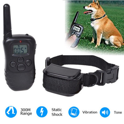 Electric Dog 300m Waterproof Puppy Pet Trainer Collar With LCD