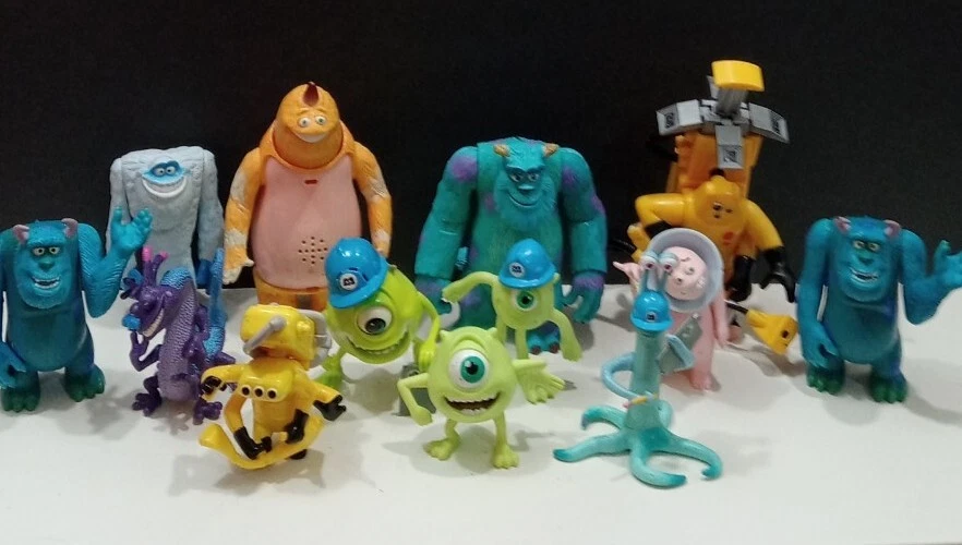 Lot of 13 Disney Pixar Monsters Inc Figures Toys Doors 2 Talking