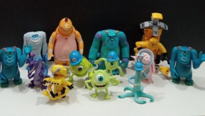 Lot of 13 Disney Pixar Monsters Inc Figures Toys Doors 2 Talking