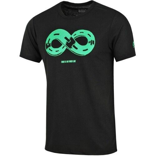 Nike Mens There Is No Finish Line Print T-Shirt Size-3XL Color-Black/Light Green - Foto 1 di 3