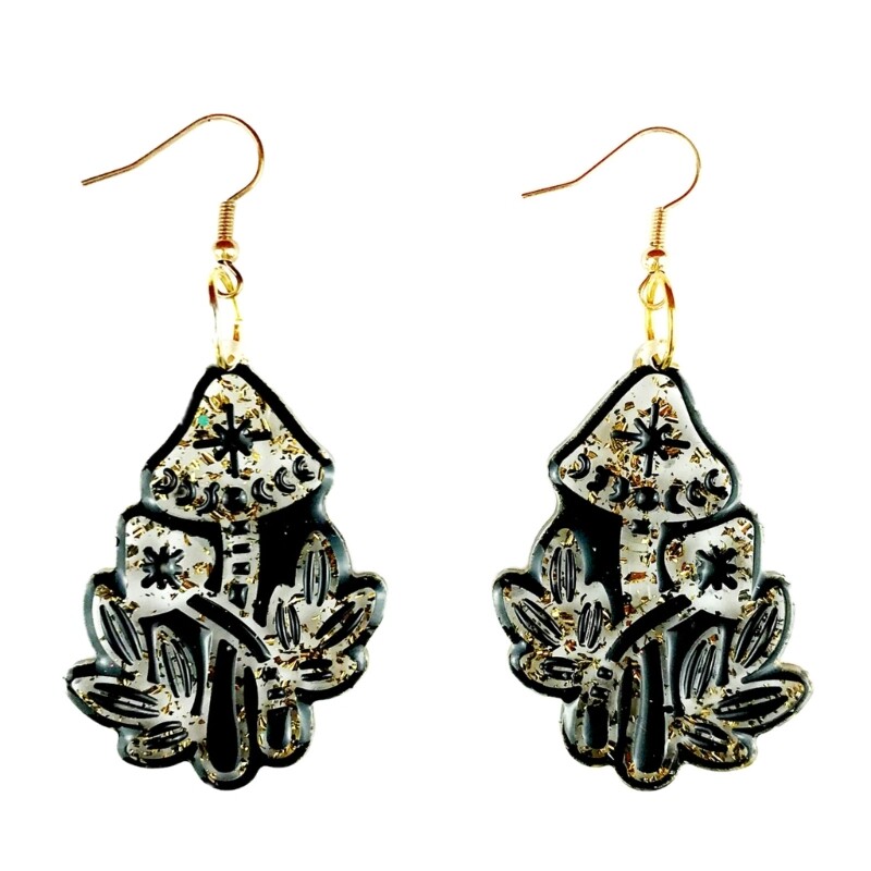 Resin Jewelry Mold,Moon Earring Resin Mold for DIY Resin Jewelry,Pendant