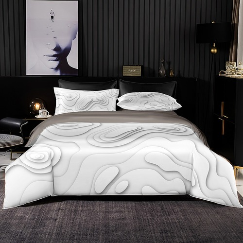 Minimalist Style Bedding Set With Pillowcase Quilt Cover King Size Single Double - Afbeelding 1 van 14