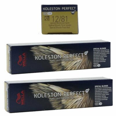 Wella Koleston 2 x 60 ml 12/81 Spezialblond perl asch Set