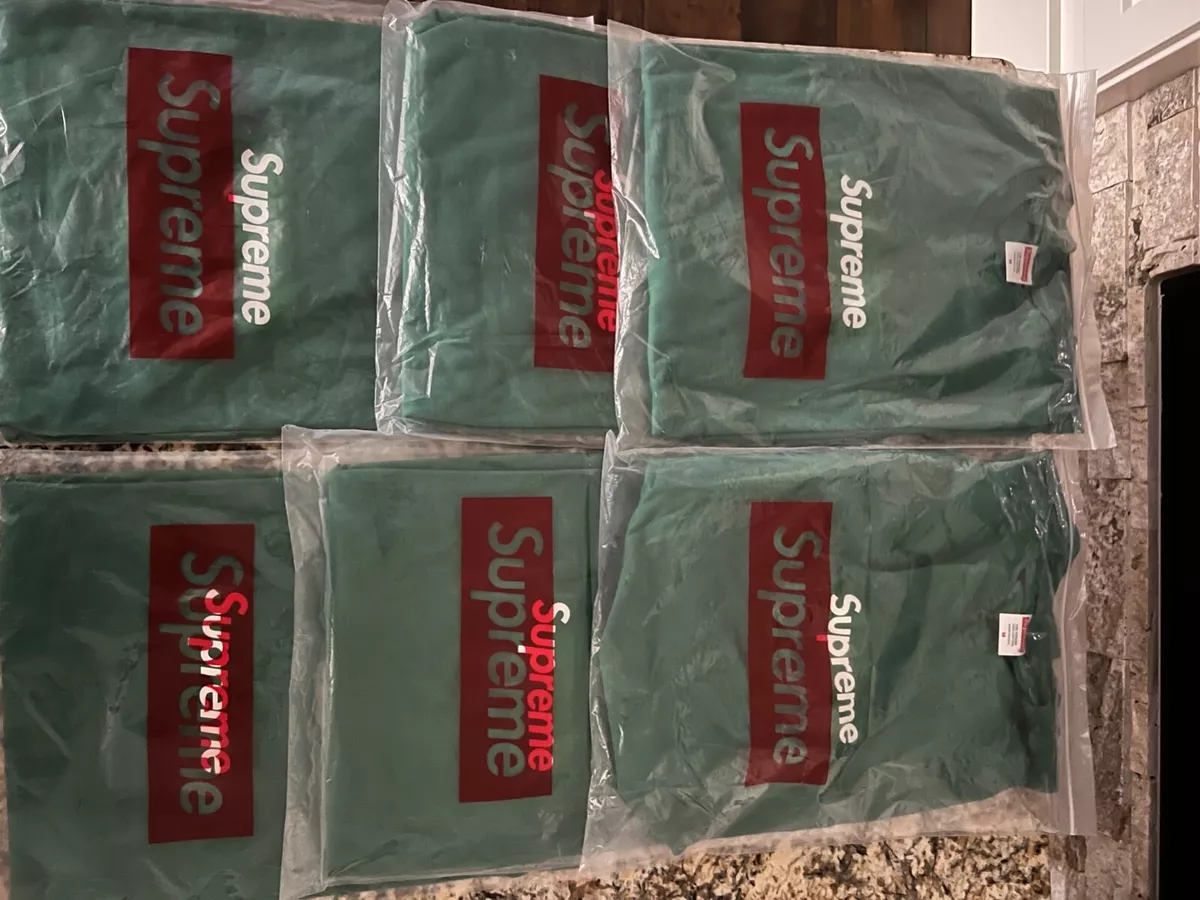 Supreme Box Logo L/S Tee Pine Green FW 2020 MEDIUM