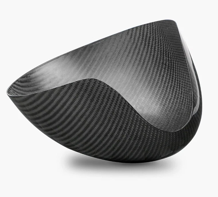 Tapas de cubierta de espejo retrovisor lateral de auto de fibra de carbono real aptas para Mini Cooper F56 2014-2019 Foto 4 de 4