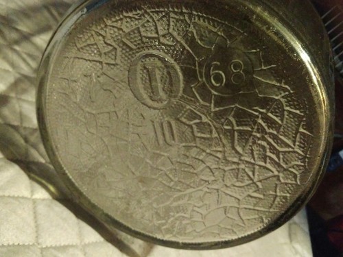 Barrel Shaped Glass Jar no 10 Large Glass Jar By Duraglas With Wood Bale Handle - Picture 7 of 7