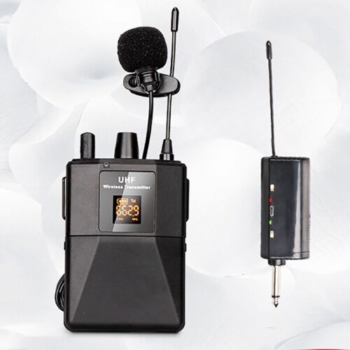 UHF Wireless Lavalier Microphone Headset Lapel Mic Bodypack Transmitter Receiver - Afbeelding 1 van 11