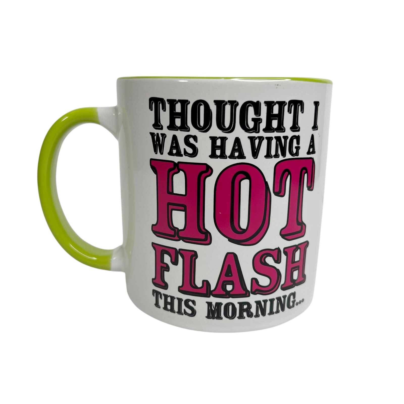 Vintage Spencer’s Large Funny Having A Hot Flash Boobs Coffee Cup Mug Gag Gift