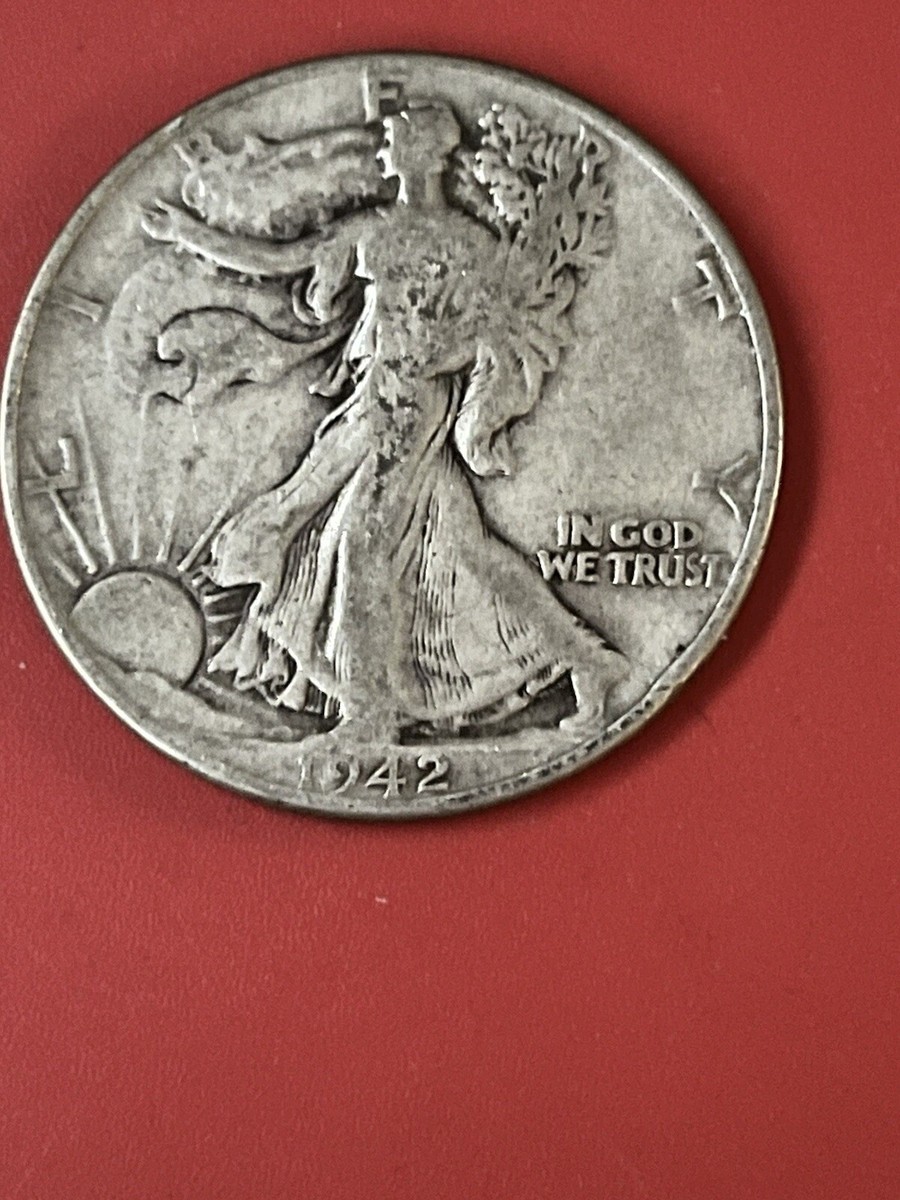 1942 Walking Liberty Half Dollar XF 90% Silver 12.5 Grams .36169