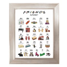 F.R.I.E.N.D.S. Alphabet Print