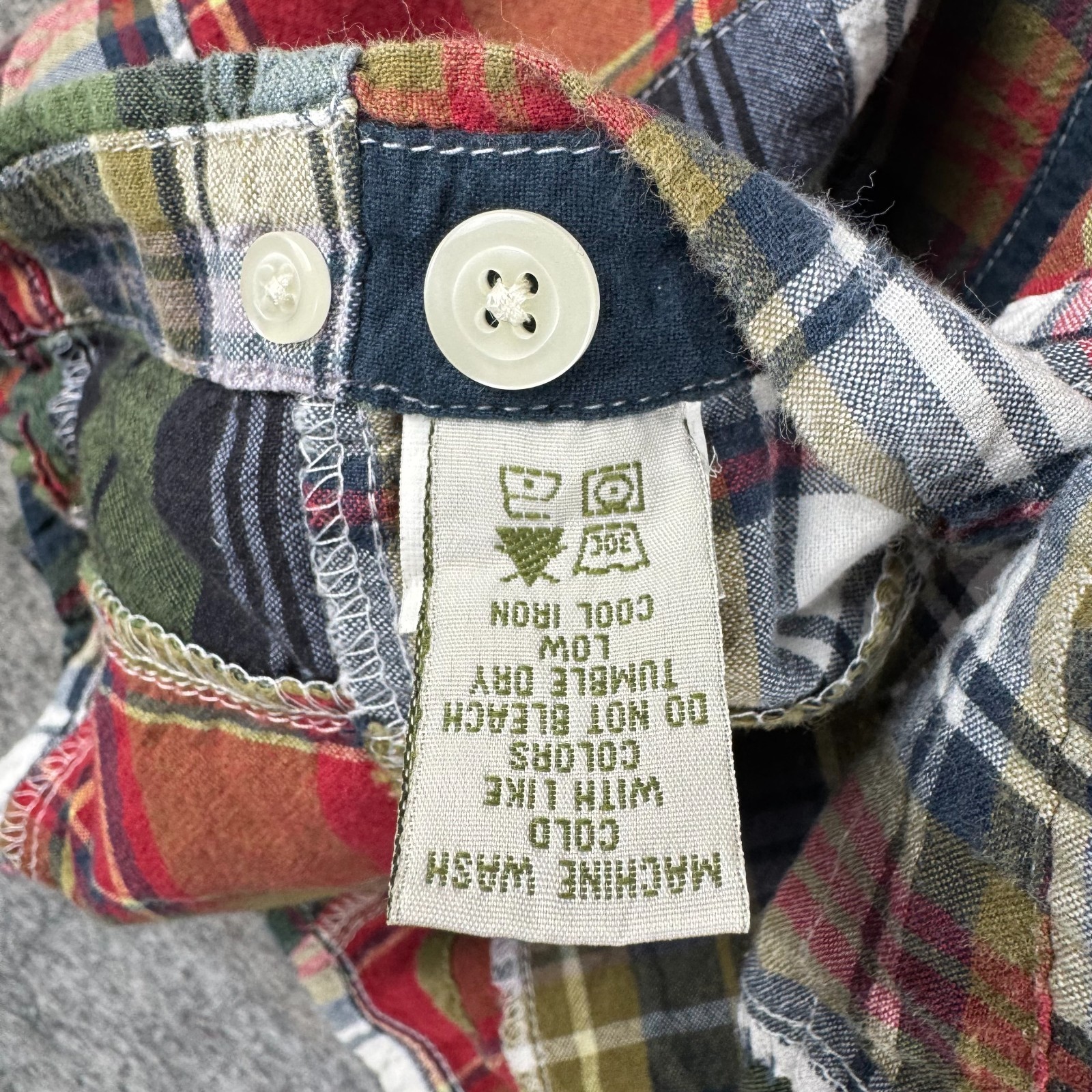 Vintage Orvis Madras Patchwork Button Down Shirt … - image 7