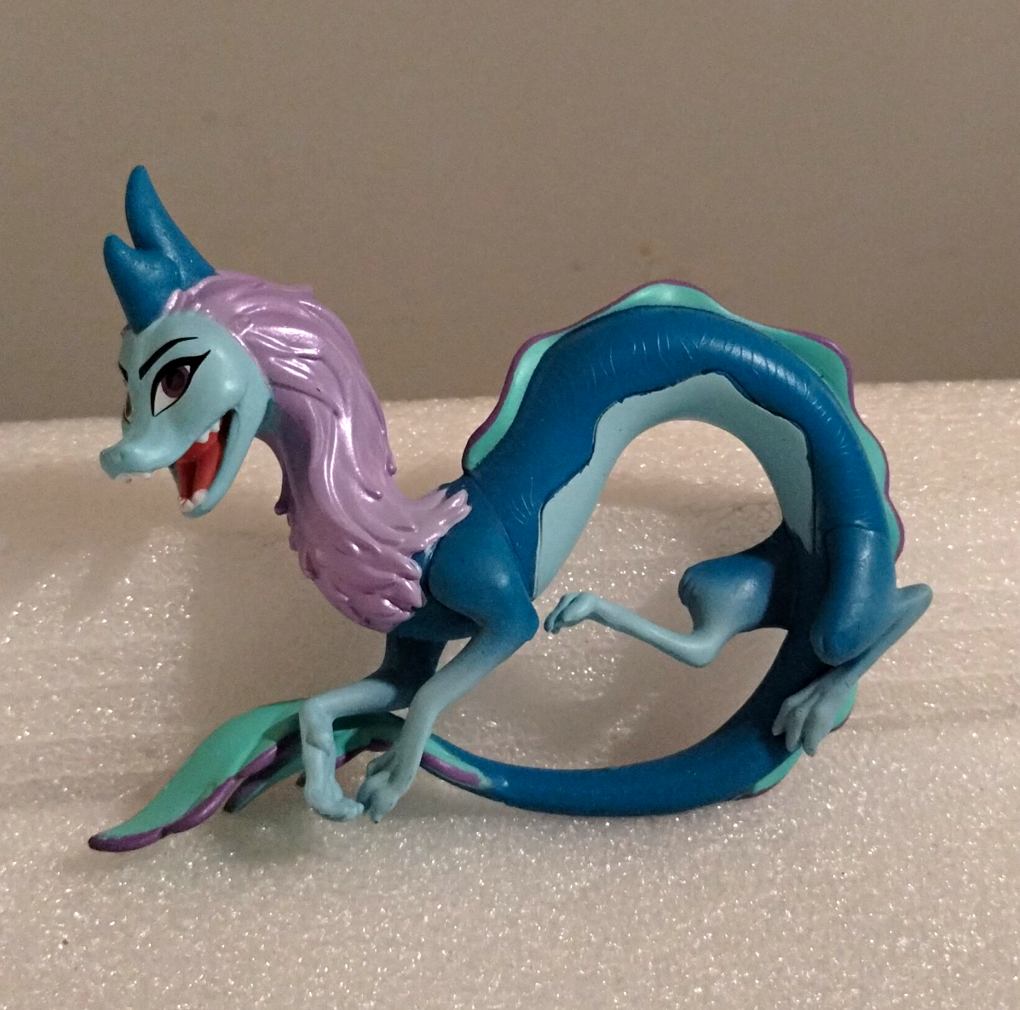 Disney Raya and the Last Dragon Sisu Dragon Figure Blue & Purple 4" Tall