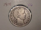 1914 BARBER QUARTER VG POPULAR DATE FREE SHIPPING