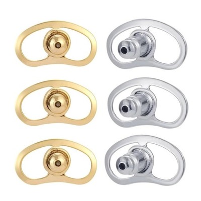 Elegant Gold Tone Earring Backs 4pcs Portable Accessory for Drooping Ears