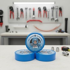 Pipe Thread Sealant Tape 1/2-Inch PTFE Waterproof Gas Liquid Compatible 3 Pack