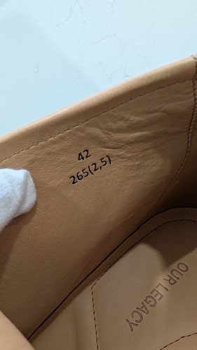 OUR LEGACY Chukka Boot 42 Dim Black Velour Suede Vibram Made in Portugal NIB - Picture 11 of 18